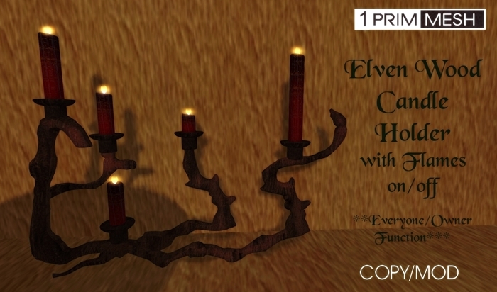Elven Wood Candle Holder