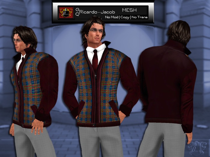 69 Park Ave GQ - Ricardo Jacob - Dress Casual Mesh Outfit - Blue 