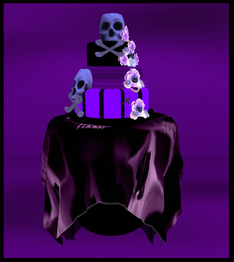 Goth  Cake Blue