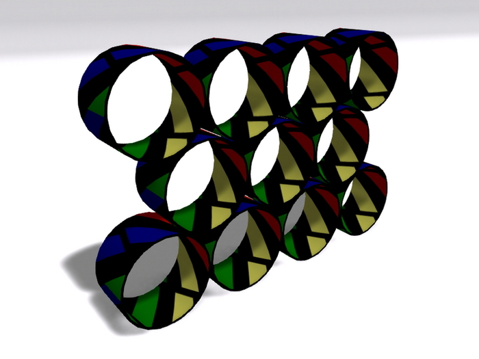 [Px] Ring Bookcase (Traffic Lights) {mesh}