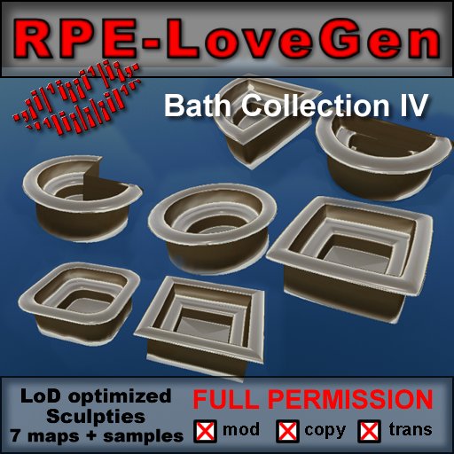 RPE-Bath Collection IV - Full Perm Sculpties