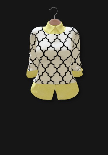.R:R. The Analeeze Sweater - Black, White, and Yellow