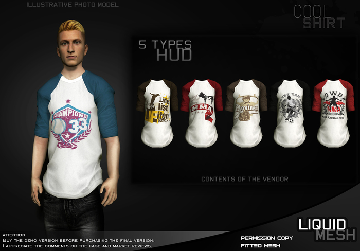 " Cool Shirt " : 5 Types UP/MMA