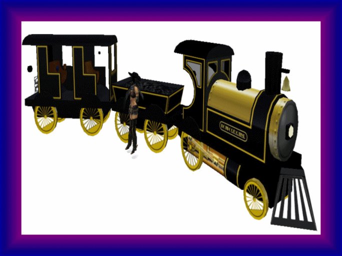  BIRTHDAY REZDAY GIFT OLD FASION WESTERN LOVERS TRAIN 4 RIDING  
