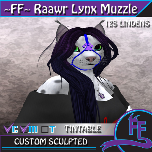 ~FF~ Raawr Lynx Muzzle <Boxed>