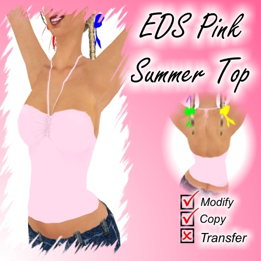 EDS Summer Top - Pink. NOW FREE!
