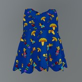 Blue Fiesta Mesh Child Tunic