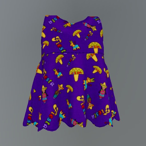 Violet Fiesta Mesh Child Tunic box