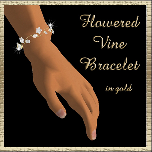 Dex's Flowered Vine Bracelet In Gold