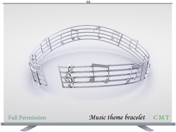 Music theme bracelet Full Permission