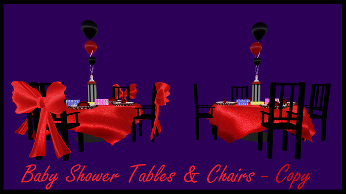 Baby Shower Tables and Chairs Vampire