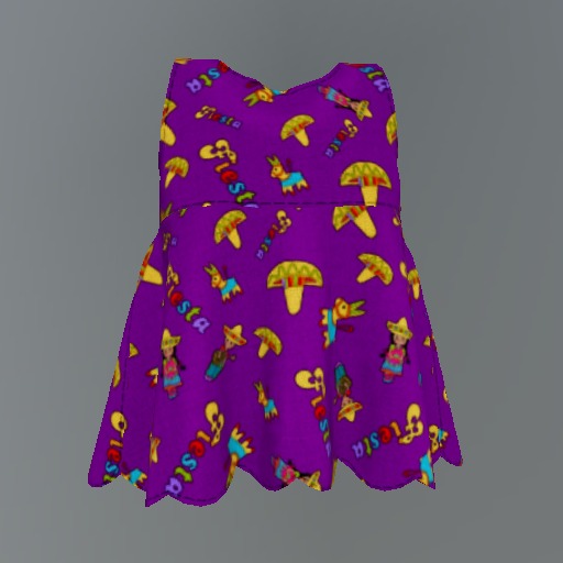 Purple Fiesta Mesh Child Tunic box