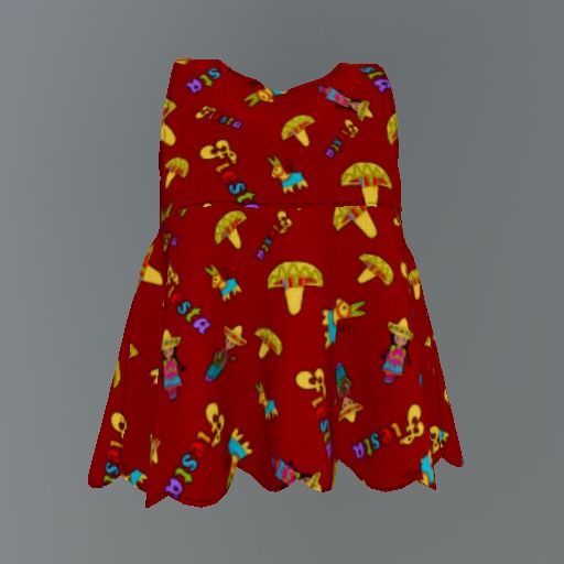 Red Fiesta Mesh Child Tunic box