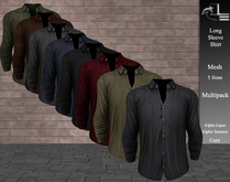 DE Designs - Men's Long Sleeve Shirt - Multipack