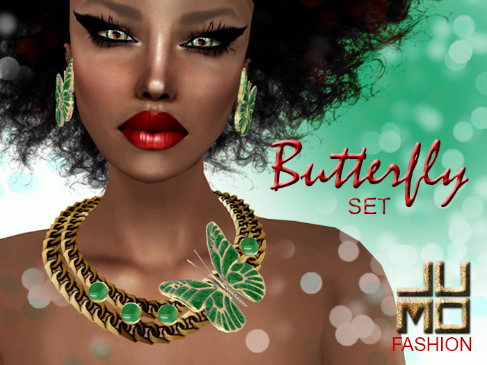 .:JUMO:. Butterfly Set Emerald