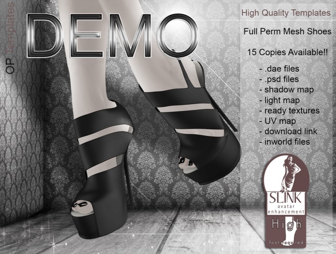 DEMO Alice Slink Heels High Feet - Semi Exclusive - Full Perm *OP TEMPLATES* 005