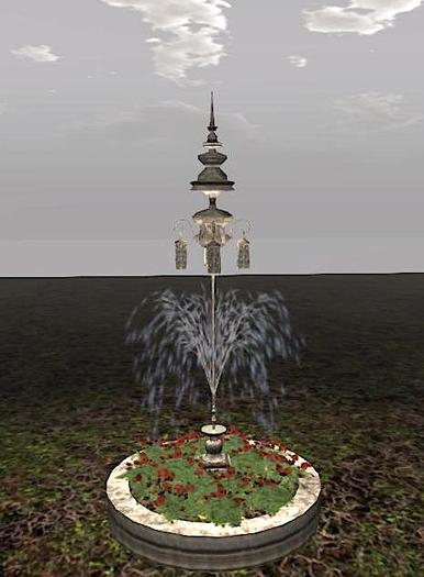 fountain- gothic rose