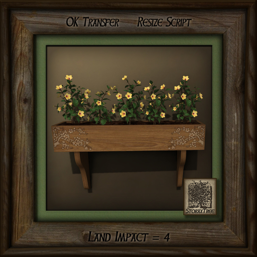 Rustic Wood Planter Ac