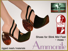 Bliensen + MaiTai - Ammonite - Shoes for Slink Mid - Moss