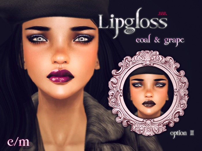 .BBB. Lipgloss - Coal & Grape