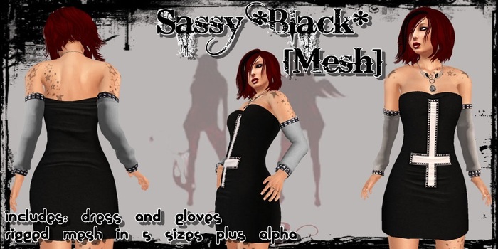 ^WSC^ Sassy *Black* {Mesh}