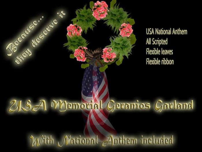 USA MEMORIAL GERANIOS GARNALD
