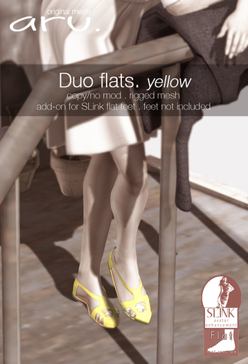aru. Duo flats (yellow) (Add)