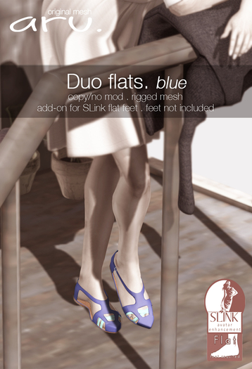 aru. Duo flats (blue) (Add)