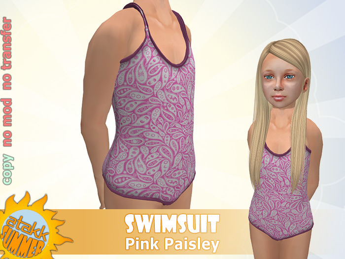 ATAKK  Pink Paisley Swimsuit (9)
