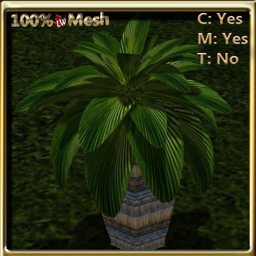 LW_ Potted Palm Mesh - Style 3