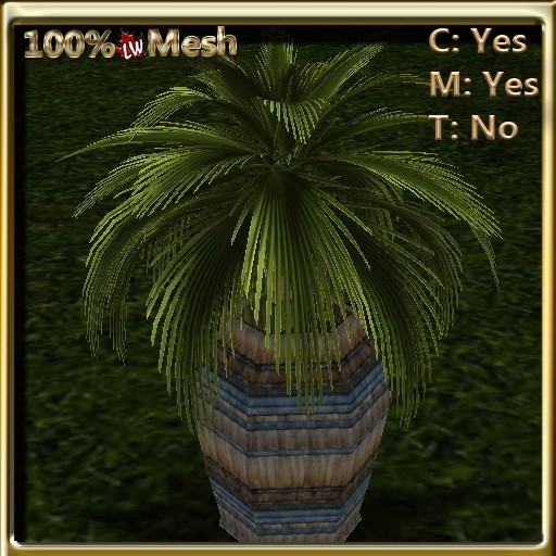LW_ Potted Palm Mesh - Style 6
