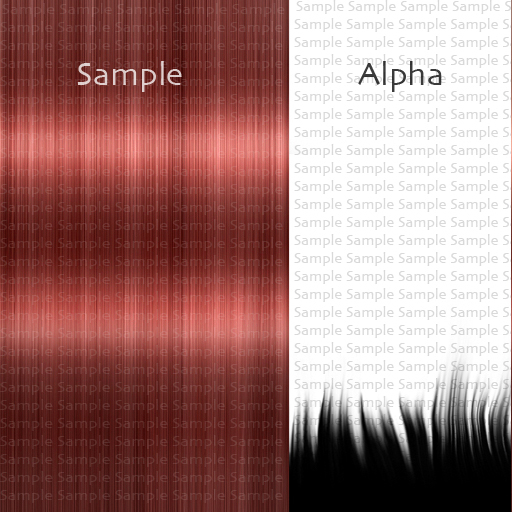 Shiny Full Perm Hair Texture: Cherry