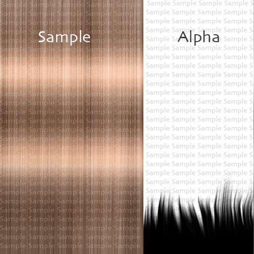 Shiny Full Perm Hair Texture: Blonde