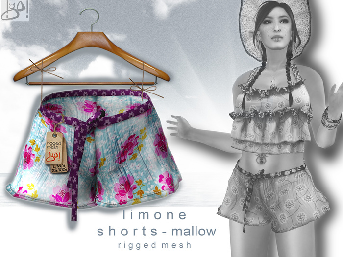 !gO! Limone Shorts-Mallow