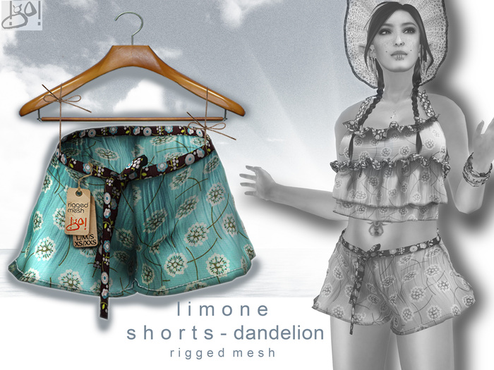 !gO! Limone Shorts-Dandelion