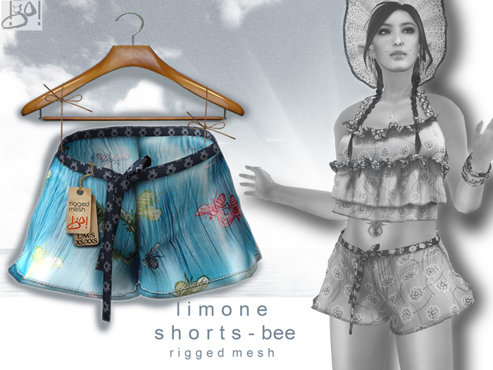 !gO! Limone Shorts-Bee