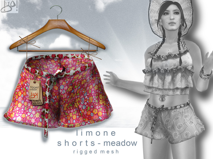 !gO! Limone Shorts-Meadow