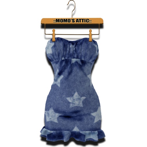 ::MA:: Tube Top Dress_Blue Star