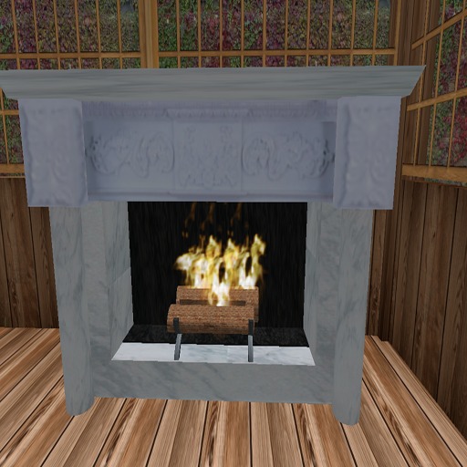 Fzion White Fireplace
