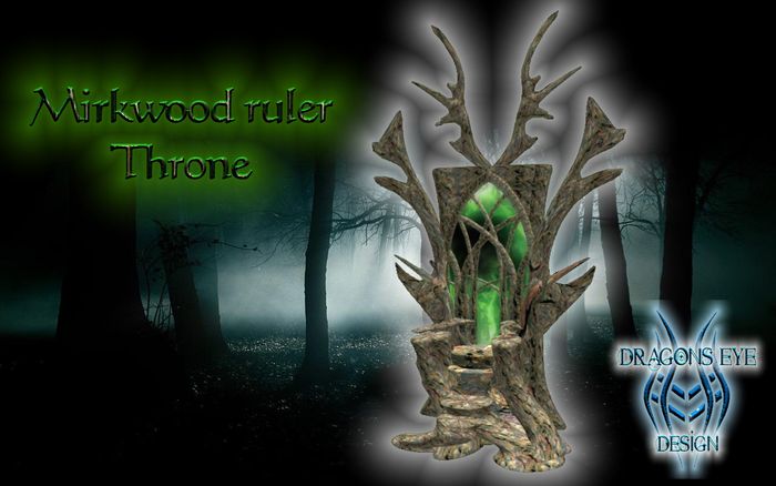 Mirkwood Throne oldwood/green