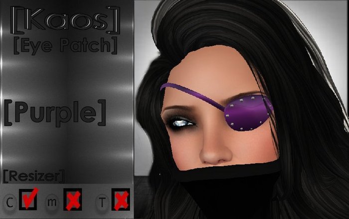 [Kaos] Eye Patch With Resizer - Red