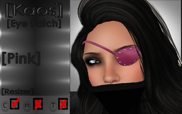 [Kaos] Eye Patch With Resizer - Red