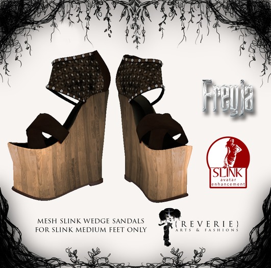 {REVERIE} Mesh Slink Wedge Sandals - Freyja