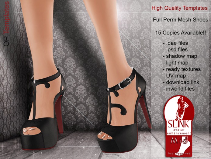 ONLY 15 Lucia Slink Heels Mid Feet - Semi Exclusive - Full Permission *OP TEMPLATES* 