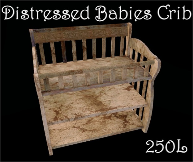 Distressed Babies Crib