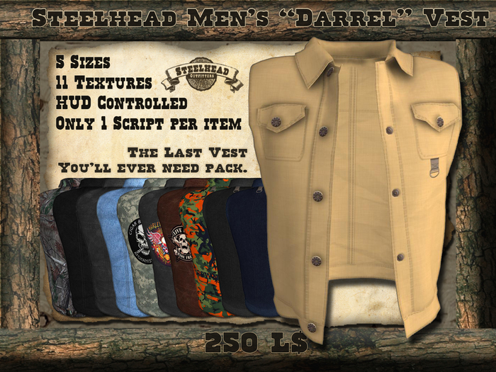 Steelhead Men's "Darrel" Vest with HUD DEMO