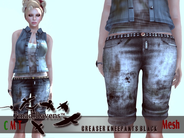 7mad;Ravens Black Greaser Kneepants (F) (boxed)