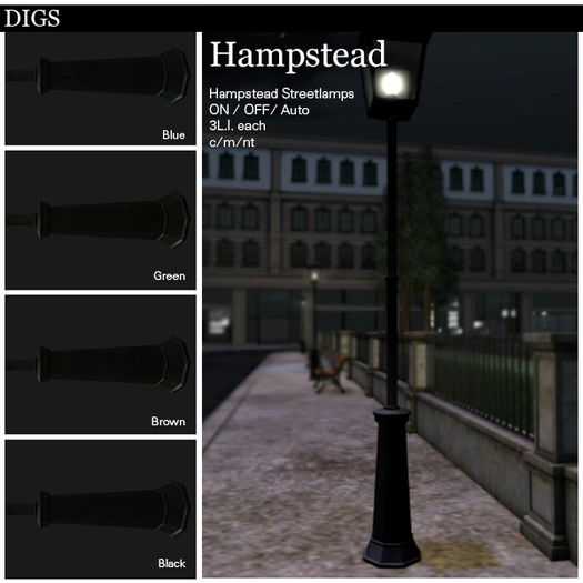 DIGS - Hampstead Streetlamp (4-pack)