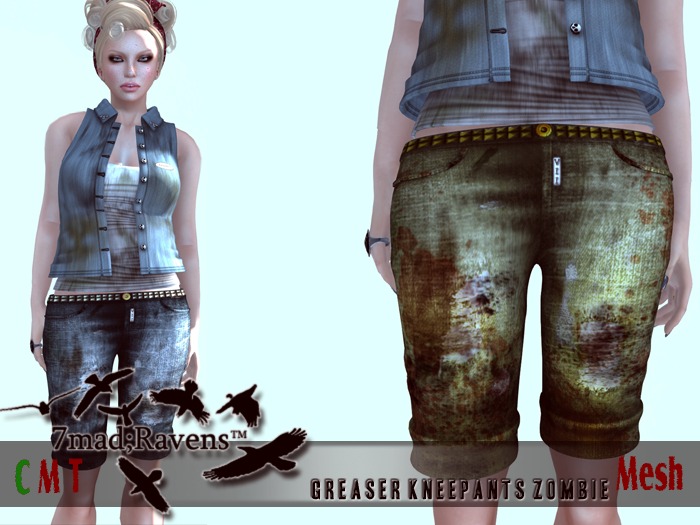 7mad;Ravens Black Greaser Kneepants (F) (boxed)