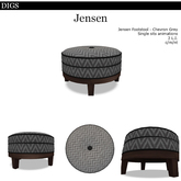 DIGS - Healy Ottoman [MESH] (Boxed)